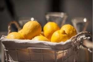 lemons in a basket