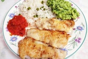 warmouth fish dinner on a plate