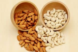 cashews and almonds
