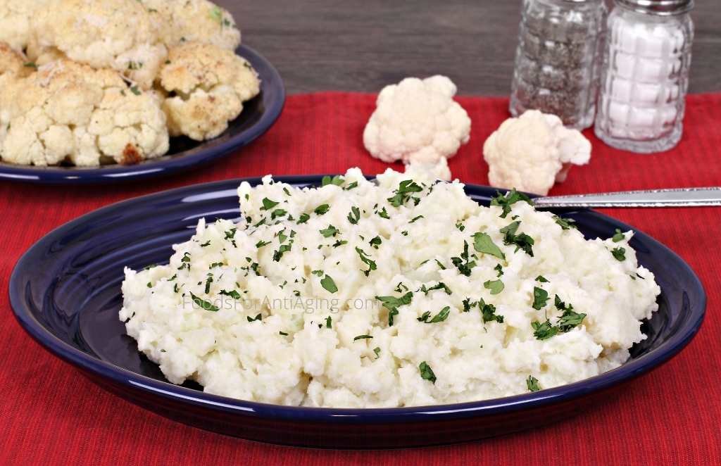 mashed cauliflower on a plate