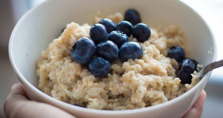 blueberries and oatmeal