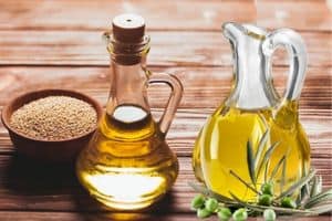 sesame oil and olive oil