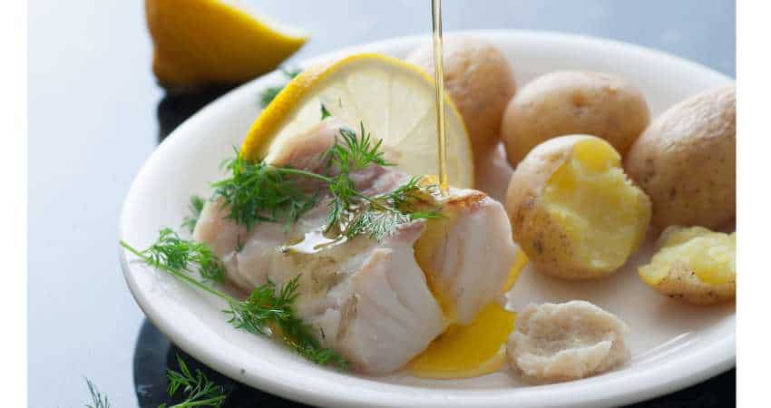 Cod dinner with potatoes