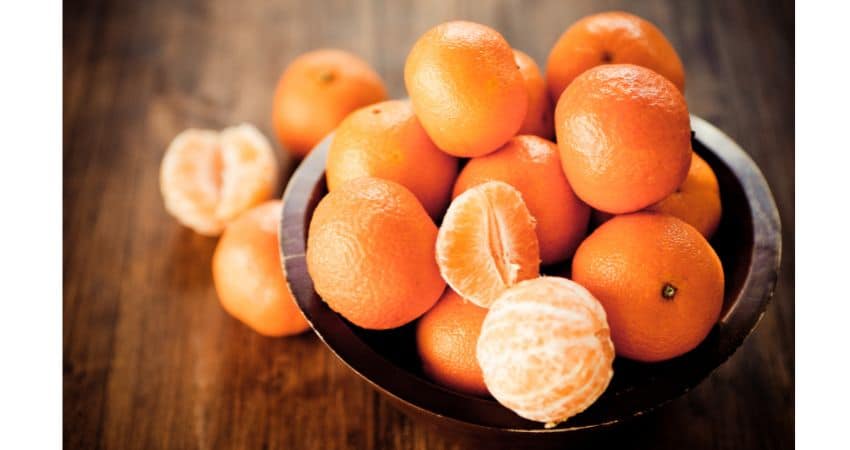 Clementines in a bowl.
