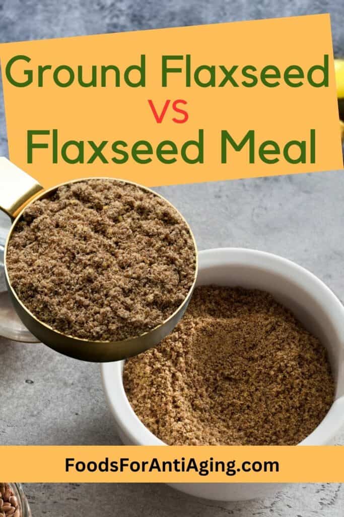 Flaxseed and flaxseed meal.